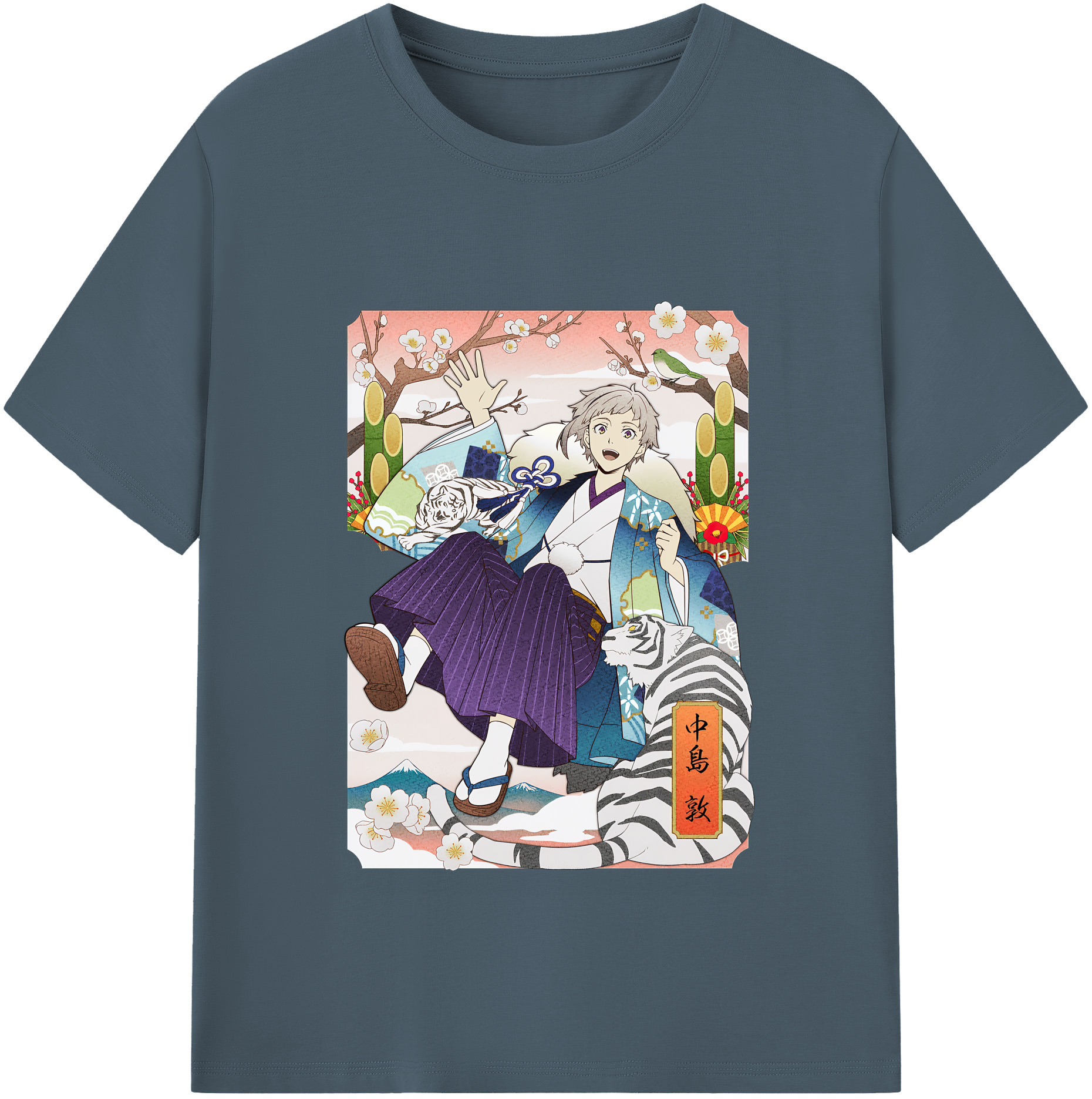 （画像用） 文豪ストレイドッグス Bungo Stray Dogs 綿100％半袖Tシャツ（フロントプリント）